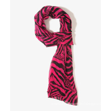 2015 Raylon Sheer Chiffon Zebra Print Scarf (SNHMQ1010)